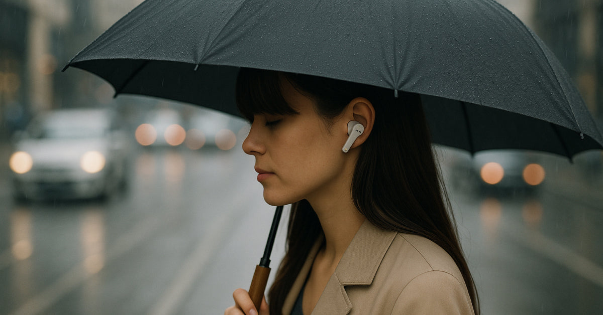 梅雨時期のイヤホン使用実態調査を実施