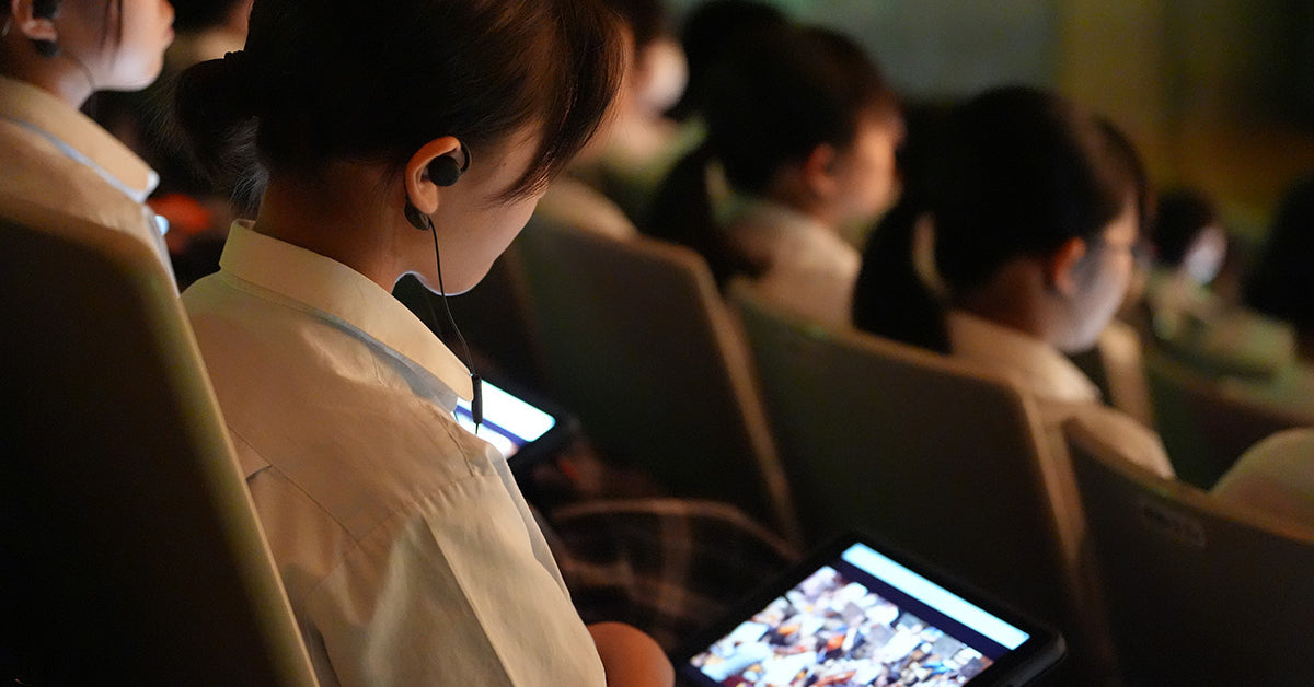 NTT東日本グループが展開する「音楽教育プログラム」にて生徒たちの鑑賞デバイスとして活用